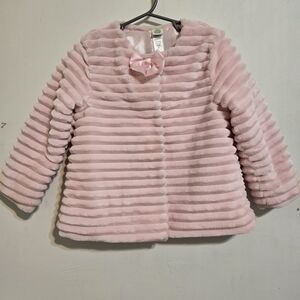 Little MePink Faux Fur Kids Coat Size 4t